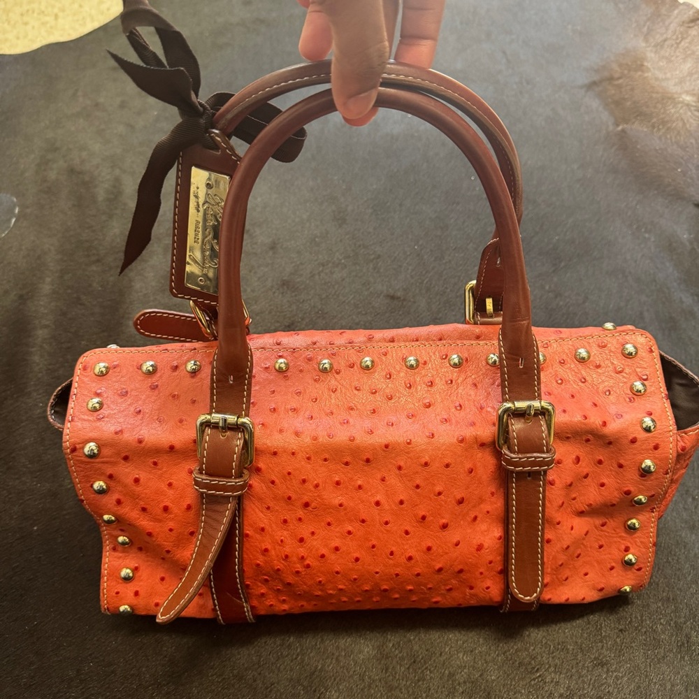 Kate Landry Firenze Ostrich Bag SOLD